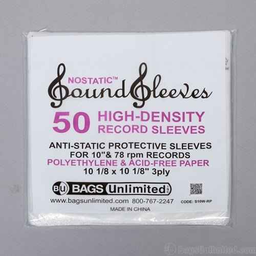 10 Inch Record NOSTATIC® Three Layer Inner Sleeve