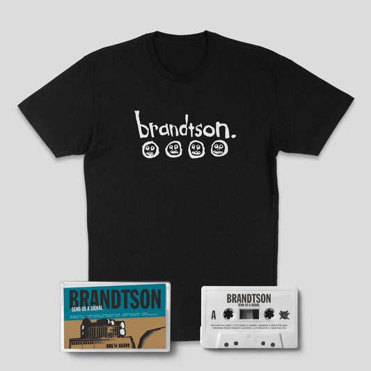 Brandtson: Send Us A Signal: Cassette & T-Shirt Bundle Black