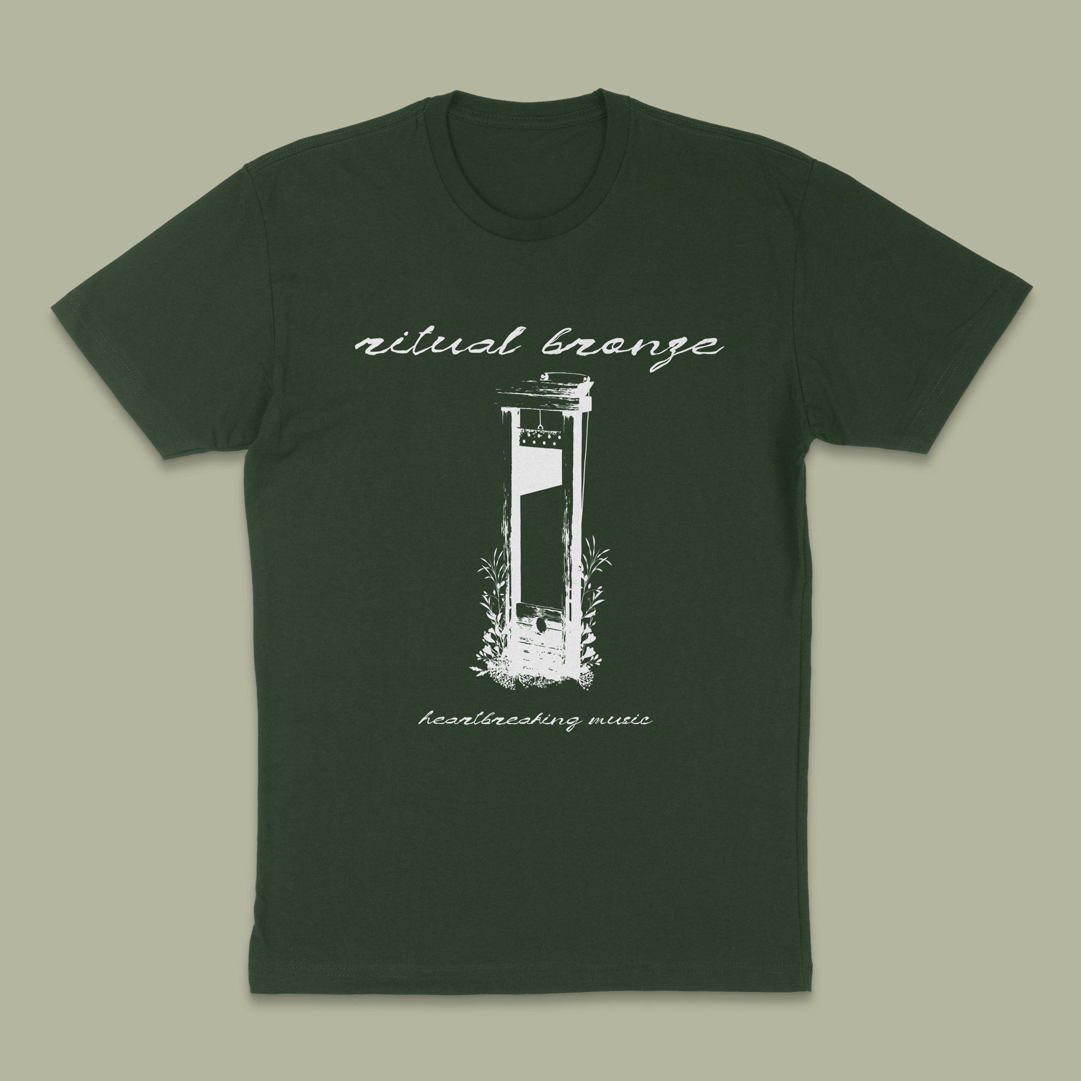Ritual Bronze: Heartbreaking Music: Unisex Short Sleeve T-Shirt Forest Green