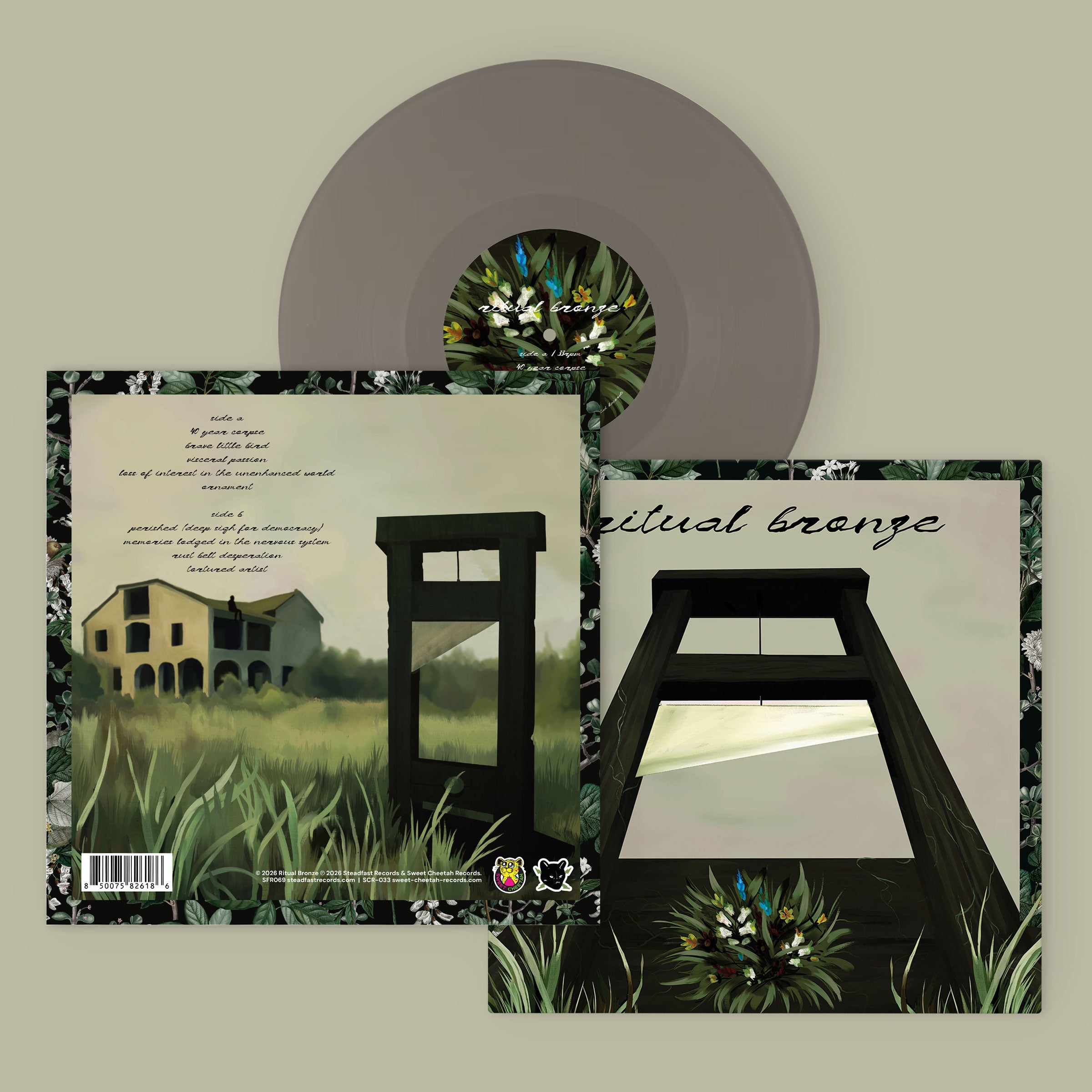 Ritual Bronze: Self-Titled: Limited Edition Second Pressing Grey Vinyl LP