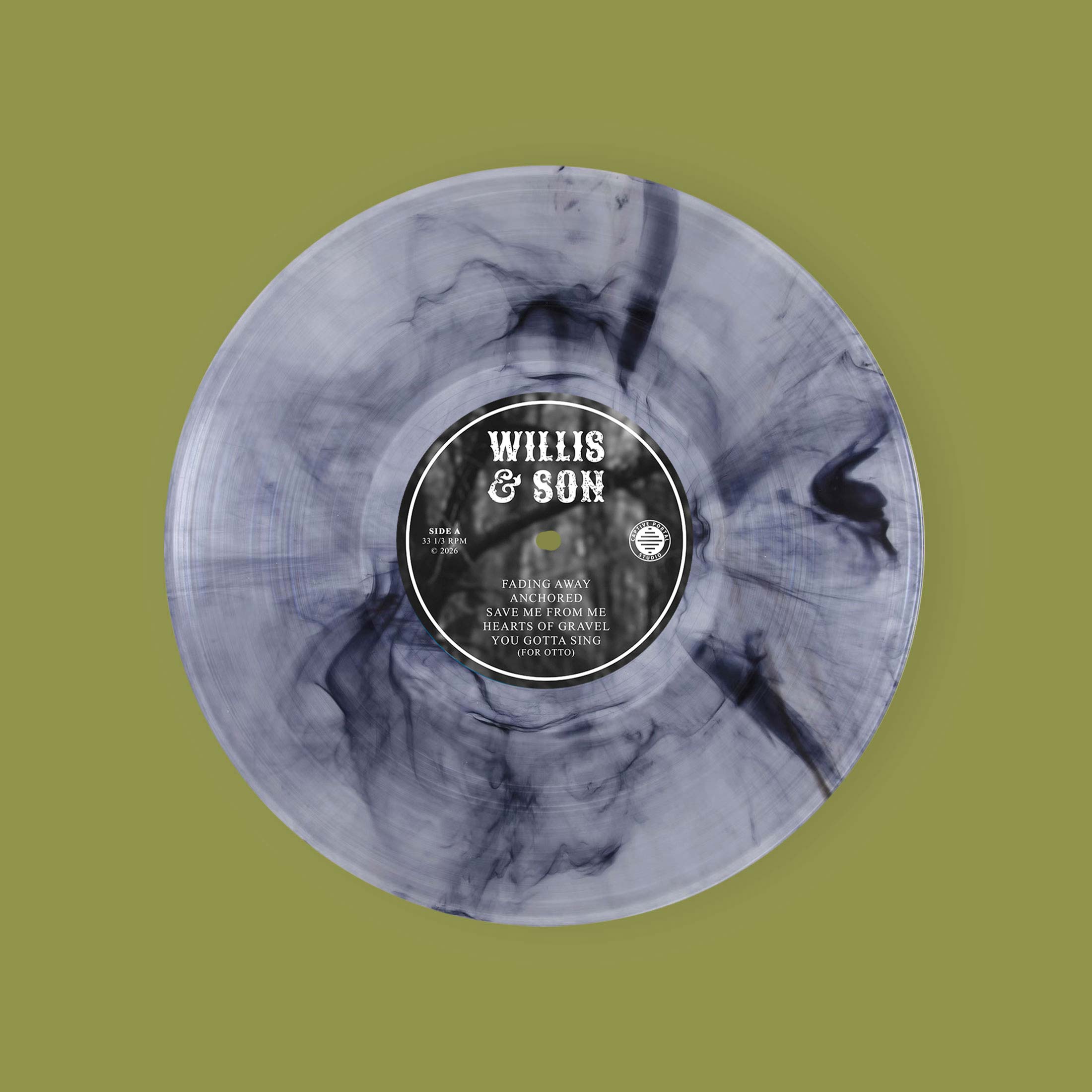 Willis & Son: Self-Titled Limited Edition Clear with Black Smoke 180g Vinyl LP