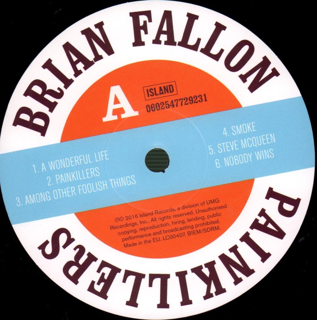 Brian Fallon: Painkillers: Black Vinyl LP - Steadfast Records