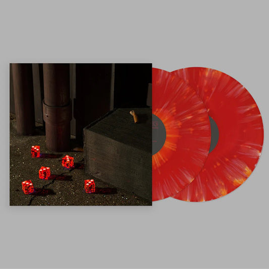 Bright Eyes: Five Dice, All Threes: Red & Orange Splatter 2xLP