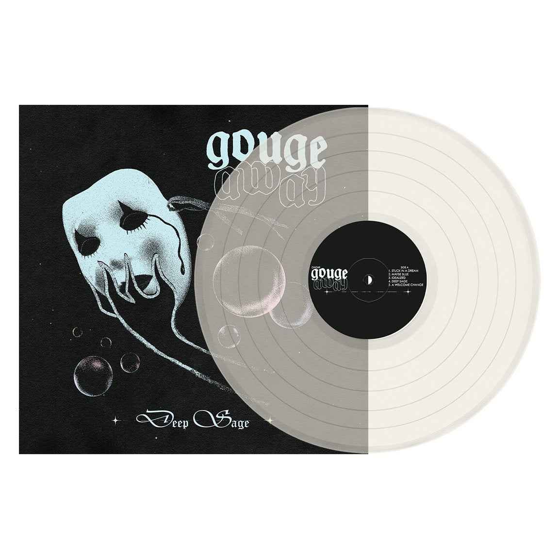 Gouge Away: Deep Sage: Cloudy Clear Vinyl LP