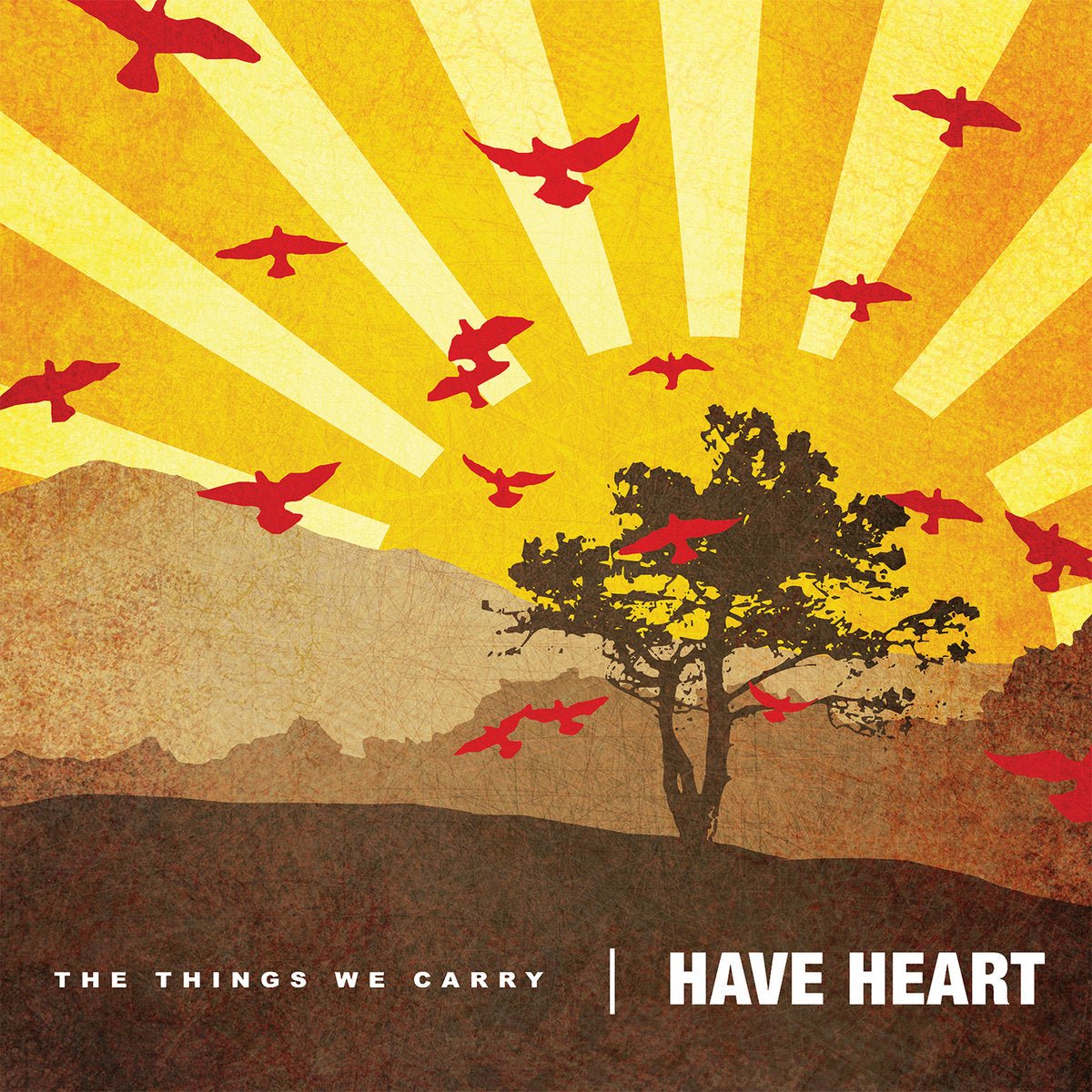 Have Heart: The Things We Carry: Orange and Yellow Pinwheel Vinyl LP - Steadfast Records