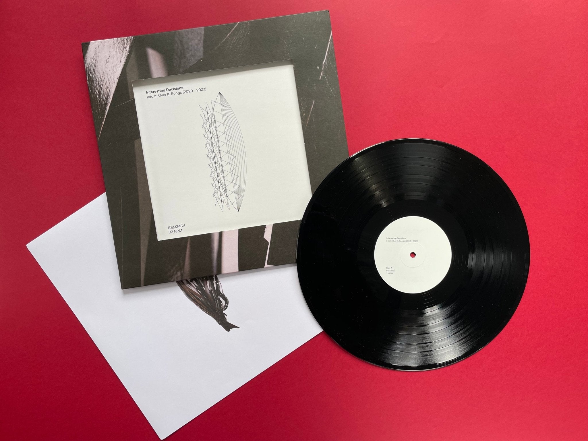 Into It. Over It: Interesting Decisions: Black Vinyl LP w/Die Cut Jacket (Import) - Steadfast Records