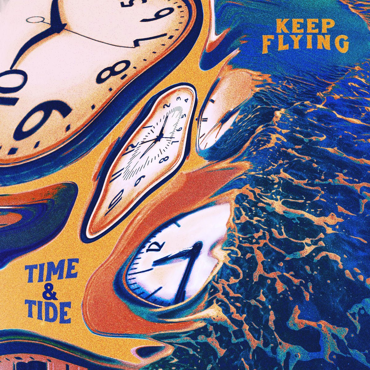 Keep Flying: Time & Tide: Black inside Milky Clear w/ White Splatter Vinyl LP (Import)