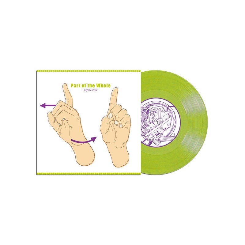 Kevin Devine: Part Of The Whole/Luxembourg: Purple or Green 7" Vinyl (Import) Green