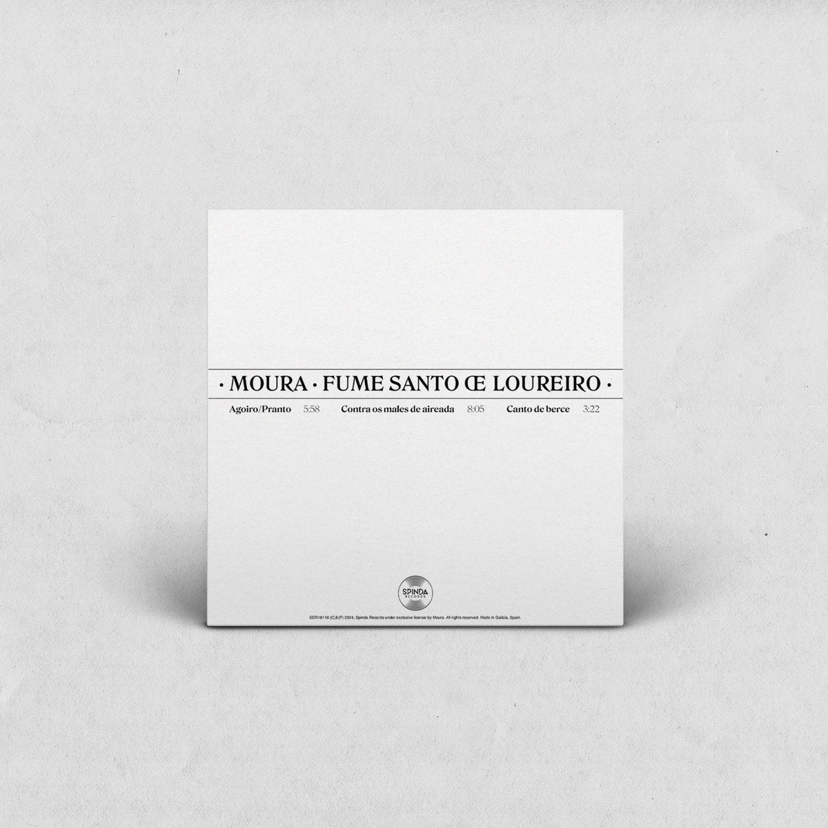 Moura: Fume santo de loureiro: Clear Vinyl LP w/ silk-screened B-Side (Import)