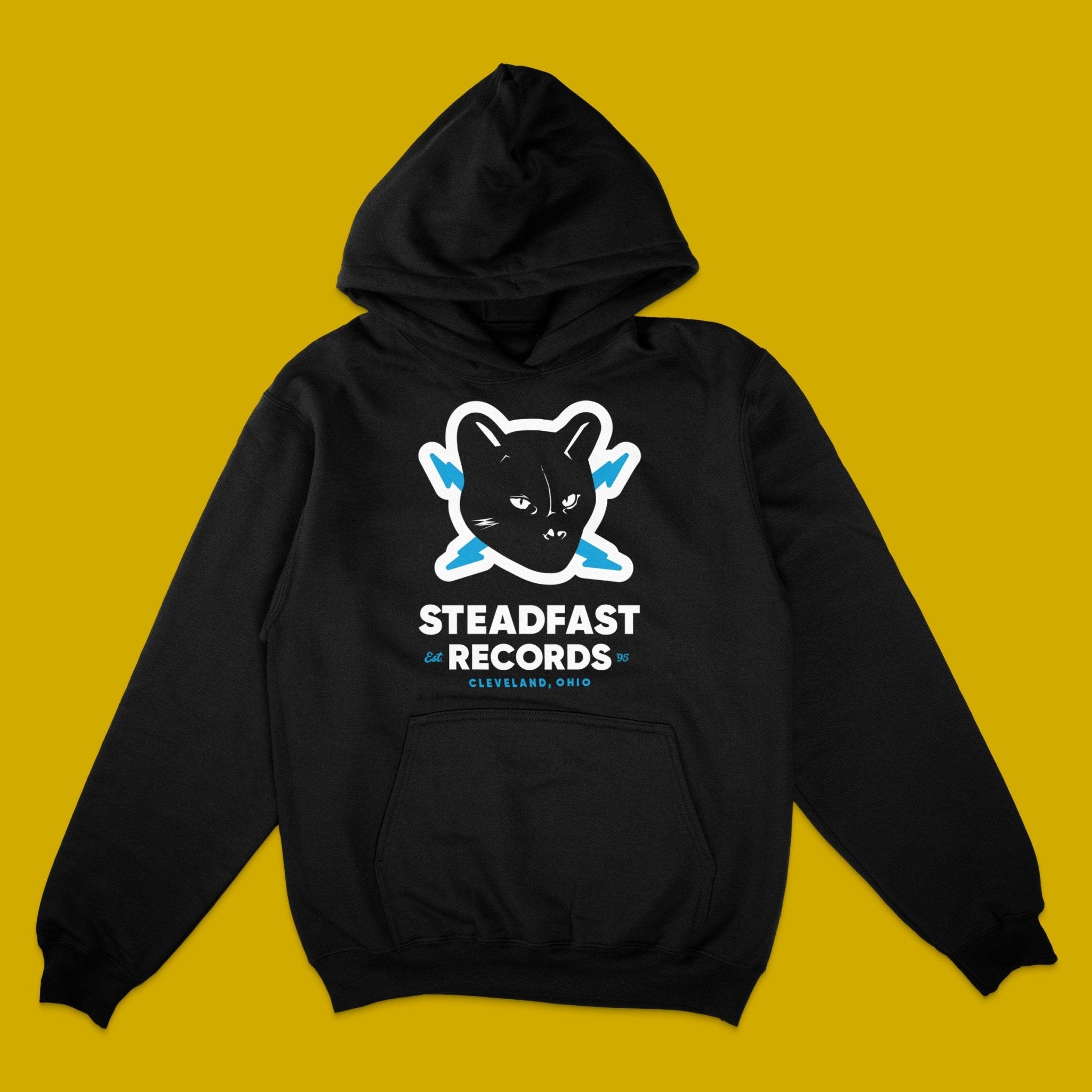 Steadfast Records: Classic Cat Logo: Pullover Hooded Sweatshirt w/FREE CD 4XL