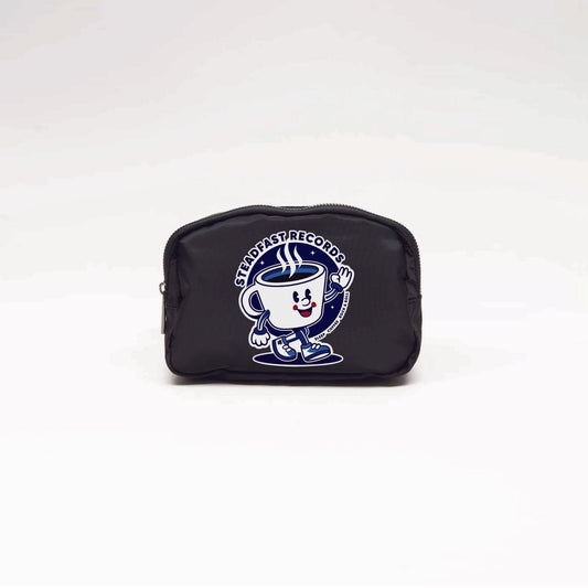 Steadfast Records Fanny Pack Cross Body Sling Bag Black Espresso Bud