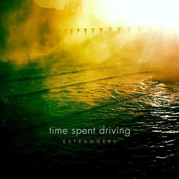 Time Spent Driving: Estrangers: Vinyl LP Color in Color; Sea Blue inside Beer