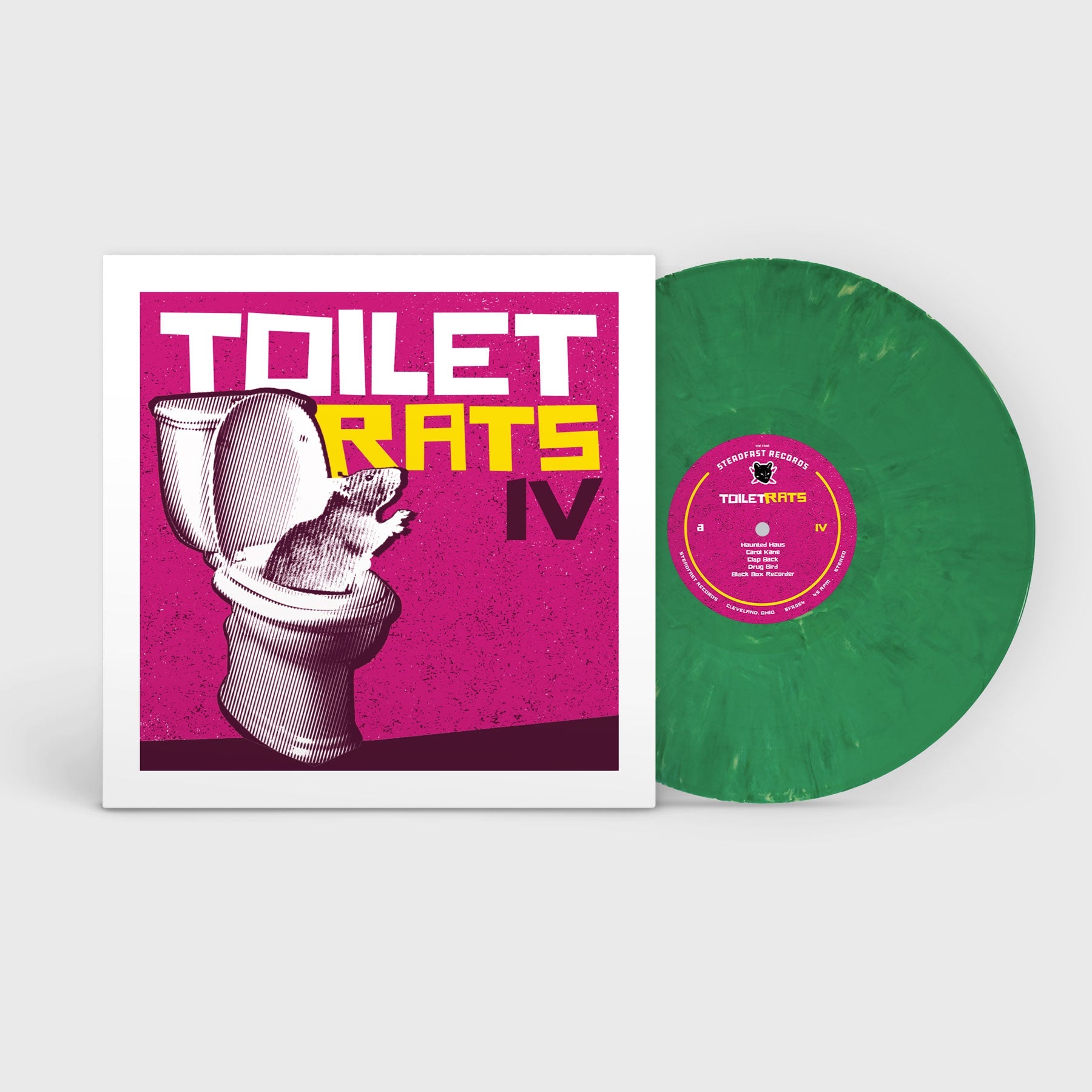 Toilet Rats: Toilet Rats IV Deluxe Edition: Slime Green Eco - Mix Vinyl LP - Steadfast Records