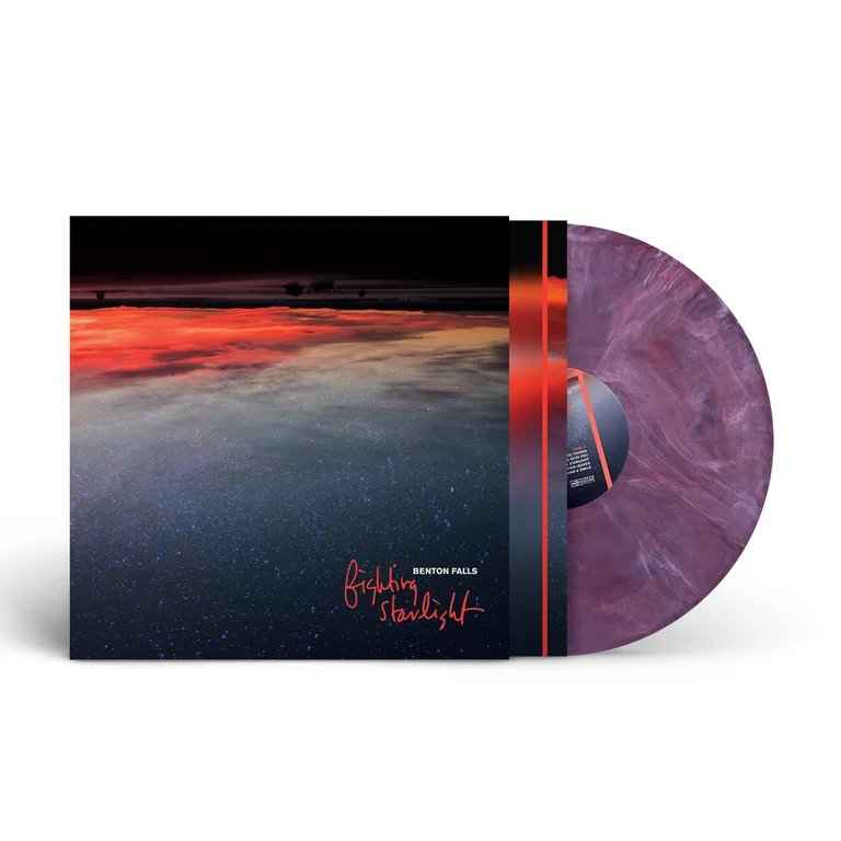 Benton Falls: Fighting Starlight: Vinyl LP (Import) White w purple+blue+red marble
