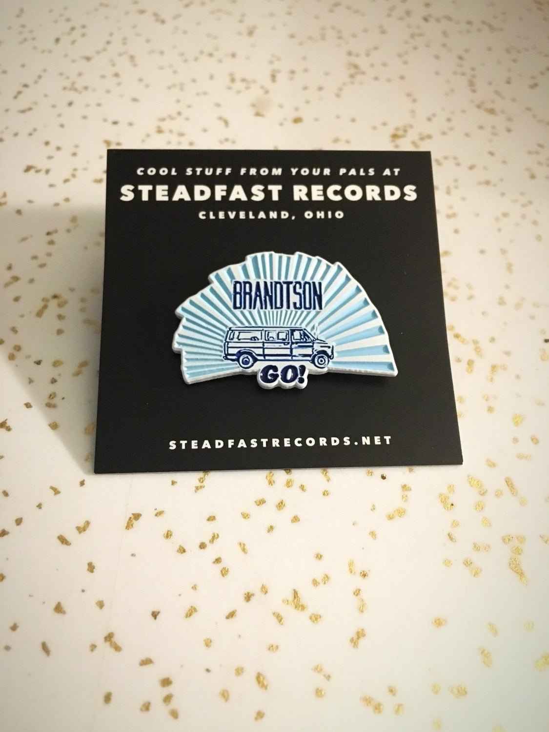 Brandtson GO! 1.25" Enamel Lapel Pin