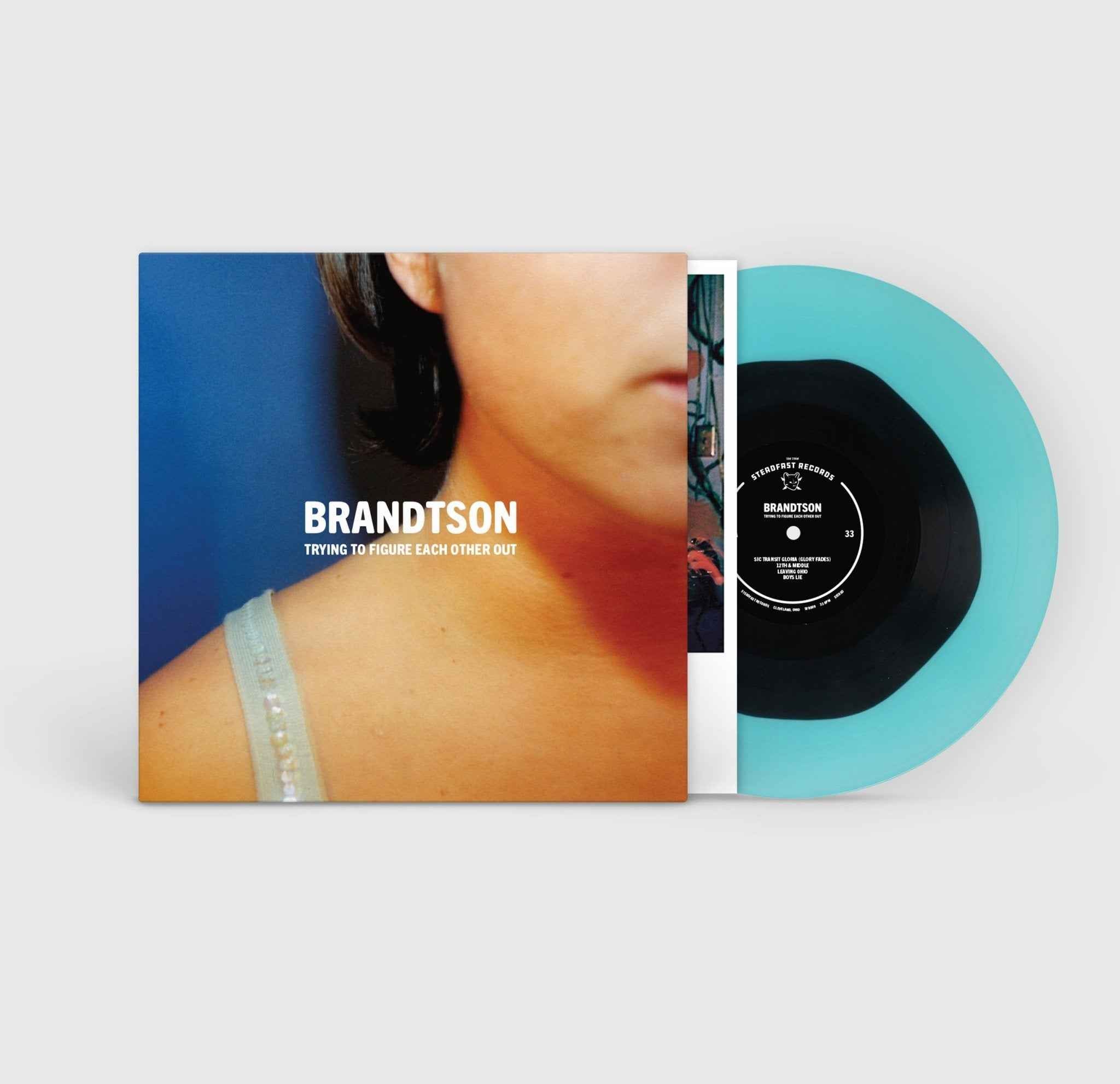 Brandtson: Trying To Figure Each Other Out: Vinyl Transparent Light Blue with Black Blob
