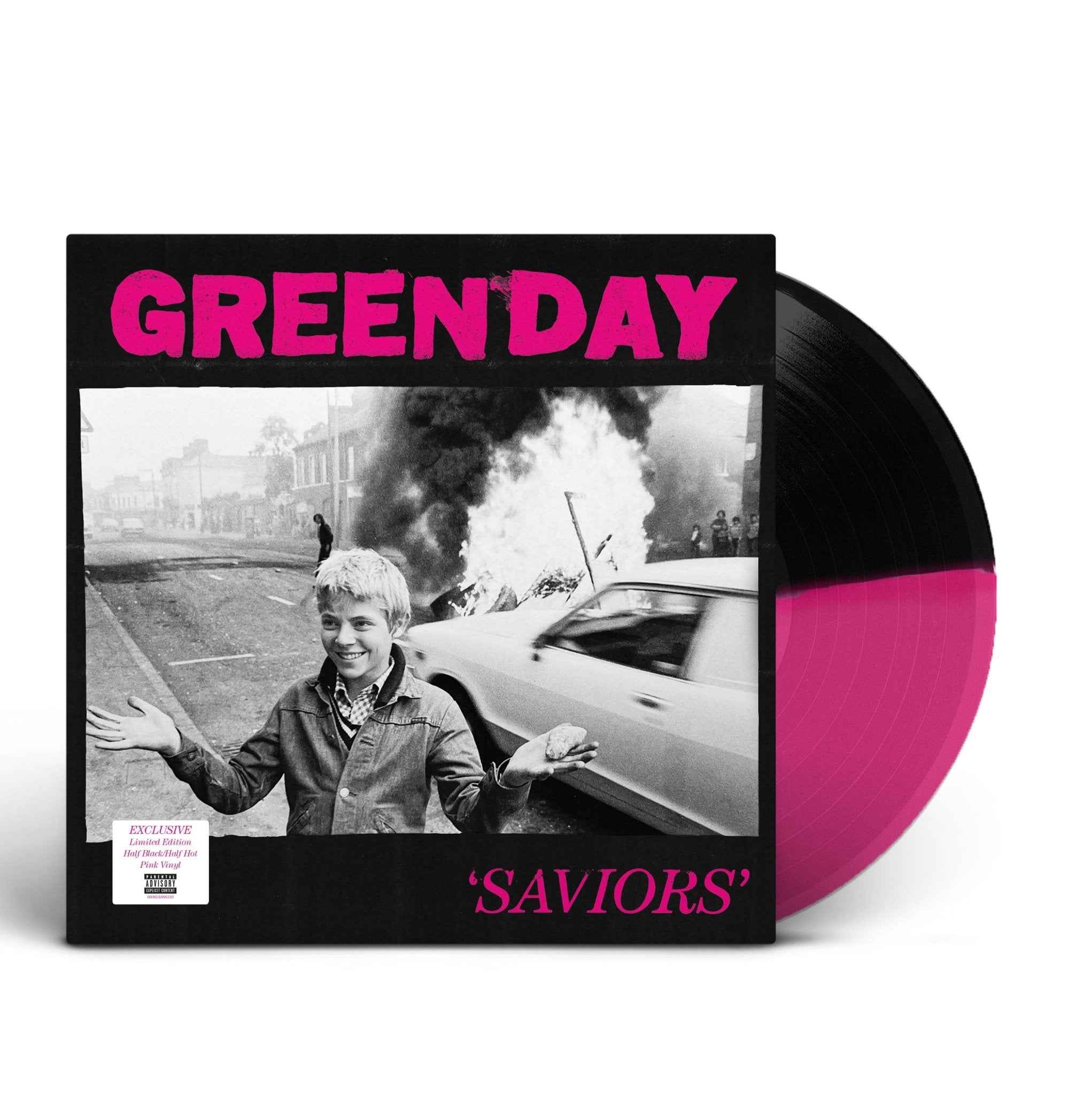 Green Day: Saviors: Magenta & Black Split Vinyl LP