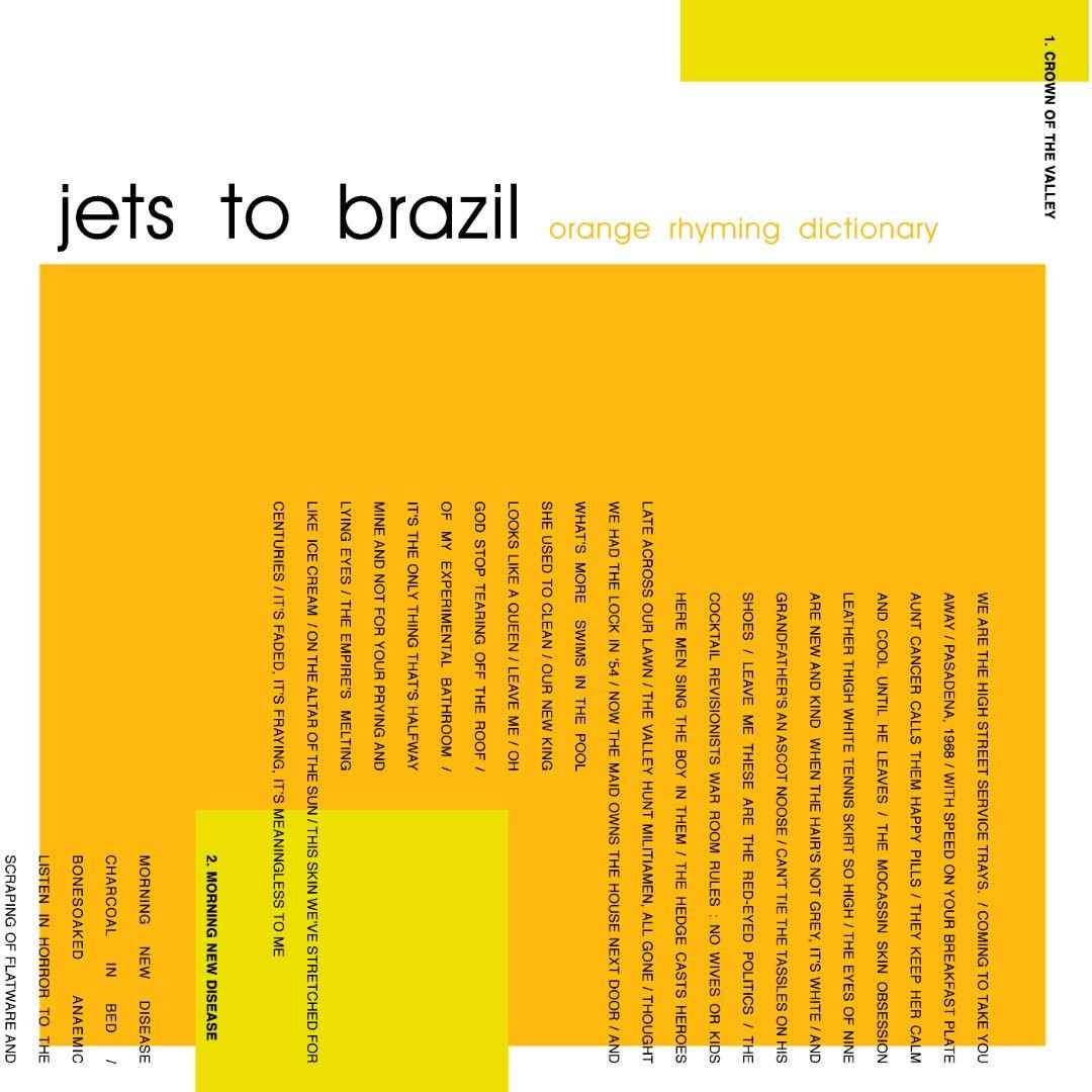 Jets To Brazil: Orange Rhyming Dictionary: 180g Black Vinyl