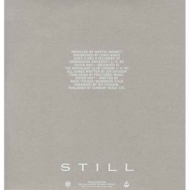 Joy Division: Still: 2LP 180g Black Vinyl