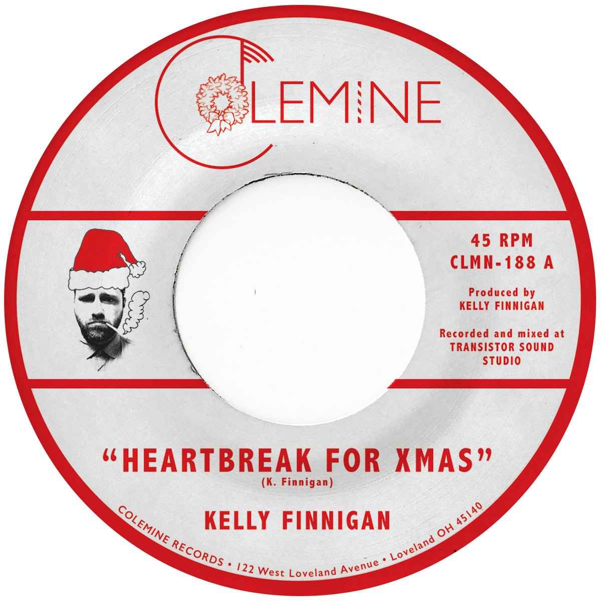 Kelly Finnigan: Heartbreak For Xmas b/w Merry Christmas To You: Green Vinyl 7"
