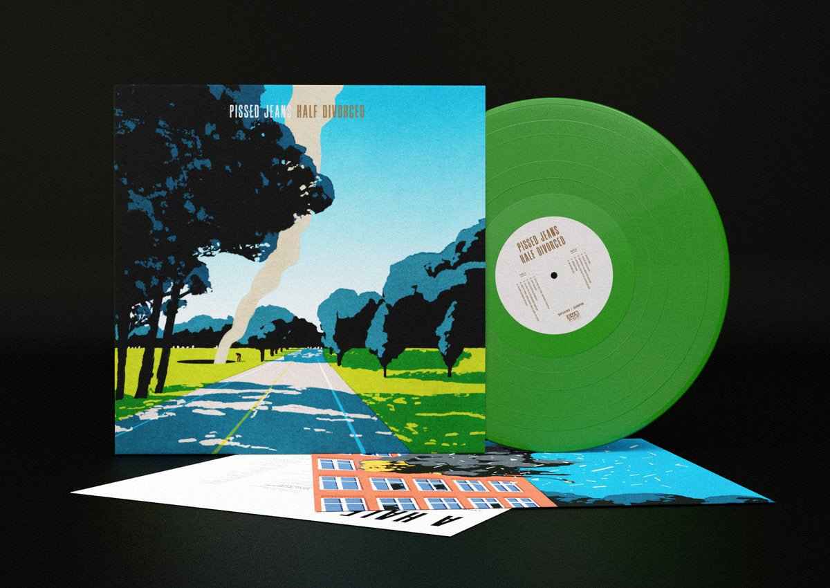 Pissed Jeans: Half Divorced: Loser Edition 1st Pressing Spotify Green Vinyl