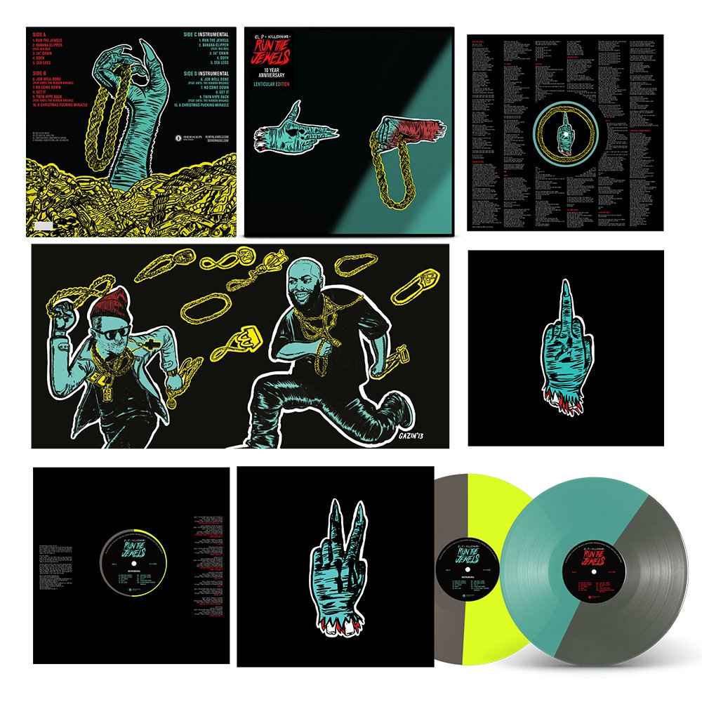 Run The Jewels: Run The Jewels - 10th Anniversary Deluxe Edition Split-Colored Vinyl 2XLP