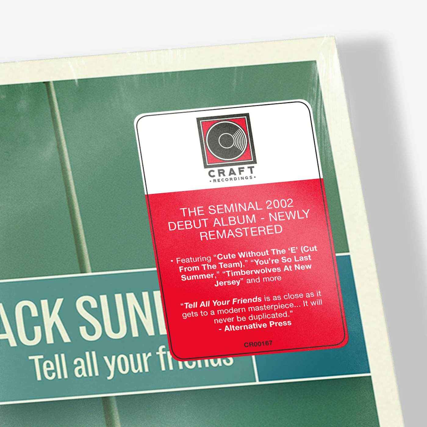 Taking Back Sunday: Tell All Your Friends: Black Vinyl LP