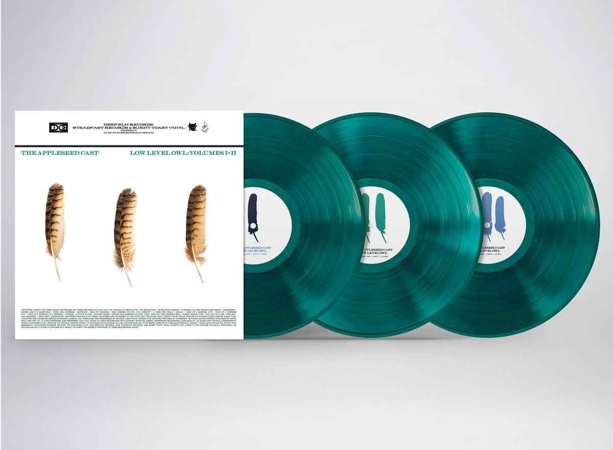 The Appleseed Cast: Low Level Owl: Volumes I + II: 3xLP Vinyl Teal
