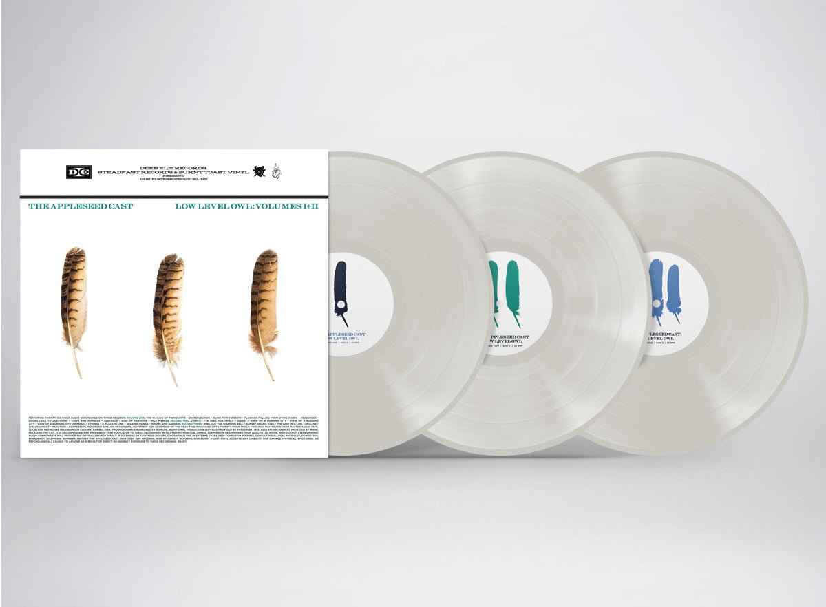 The Appleseed Cast: Low Level Owl: Volumes I + II: 3xLP Vinyl Semi-Transparent White
