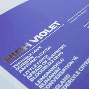 The National: High Violet: 2LP Black Vinyl Gatefold