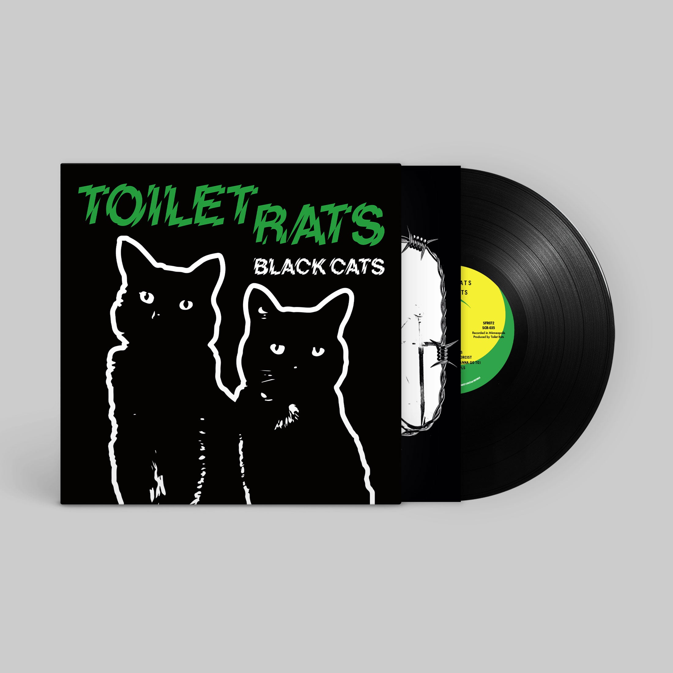 Toilet Rats: Black Cats: Limited Edition Black Vinyl LP