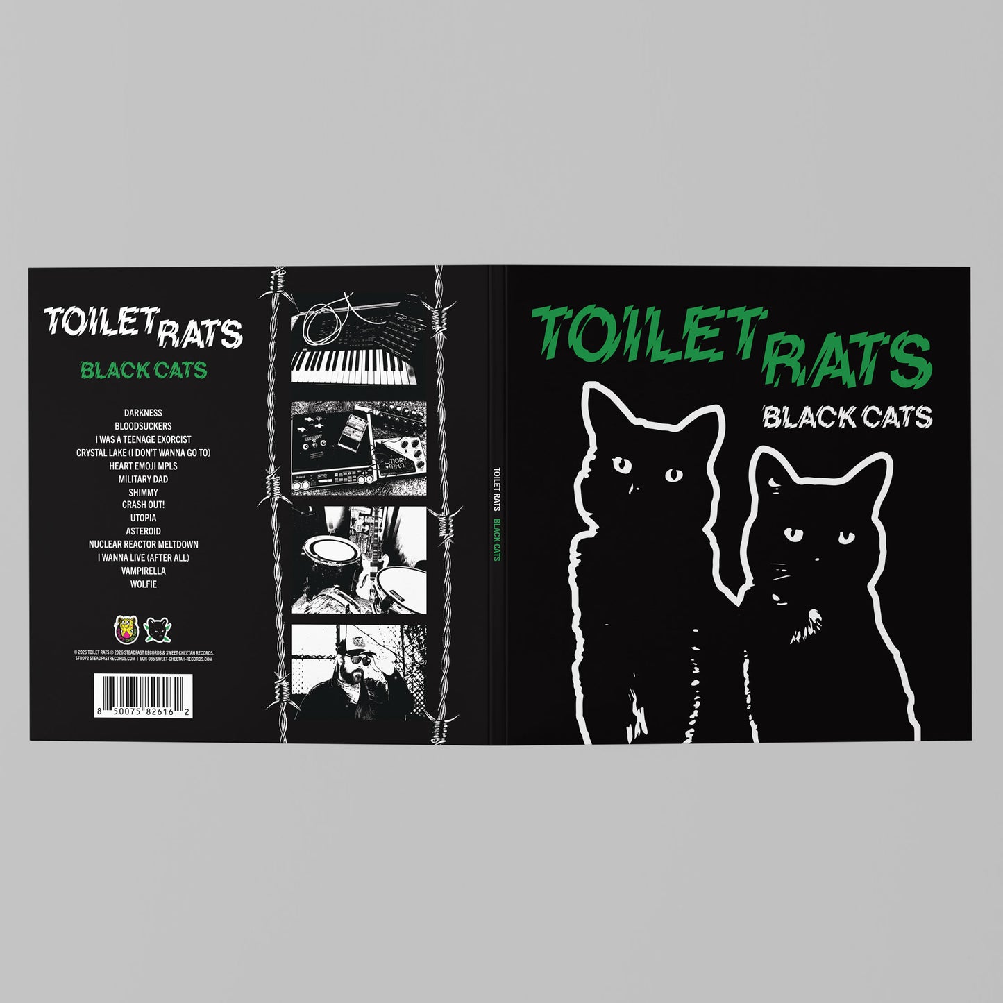 Toilet Rats: Black Cats: CD in Eco-Wallet