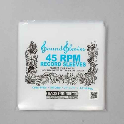 7-Inch Record 2.5 Mil Poly Outer Sleeve