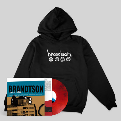 Brandtson: Send Us A Signal: Vinyl LP & Hoodie Bundle Black Red Smoke ( 250)