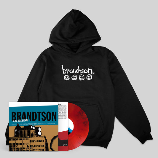 Brandtson: Send Us A Signal: Vinyl LP & Hoodie Bundle Black Red Smoke ( 250)