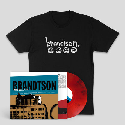 Brandtson: Send Us A Signal: Vinyl LP & T-Shirt Bundle Black Red Smoke ( 250)