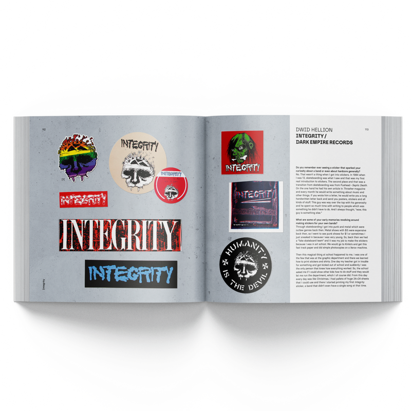 Free Stickers With Every Order: A History of Hardcore Stickers: By Thomas Rackow: Hardcover Book