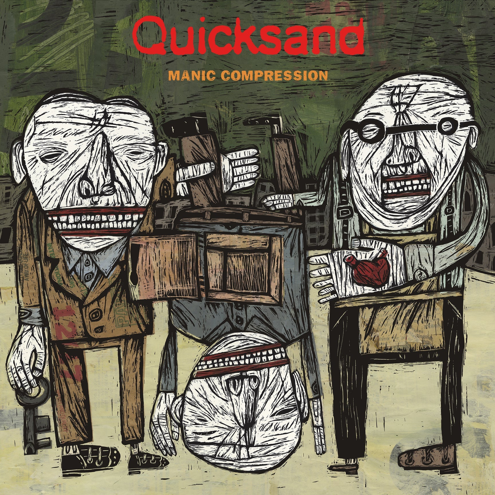 Quicksand: Manic Compression: 30th Anniversary Edition: Red/Orange Smash Vinyl LP (Import)