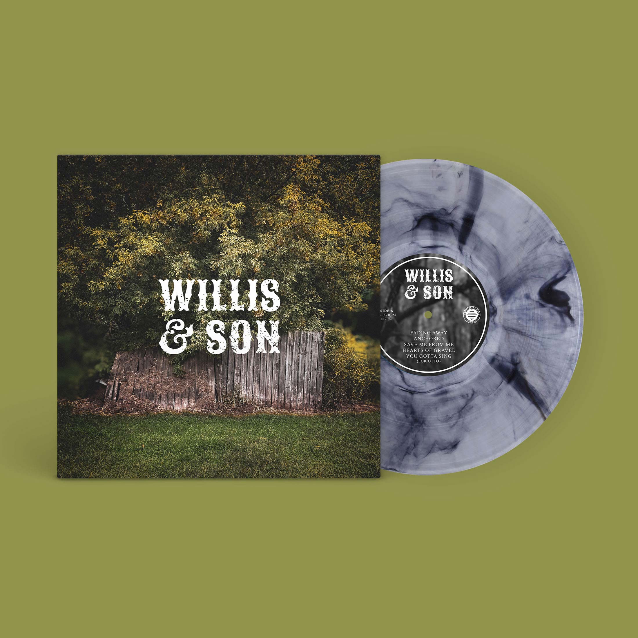 Willis & Son: Self-Titled Limited Edition Clear with Black Smoke 180g Vinyl LP