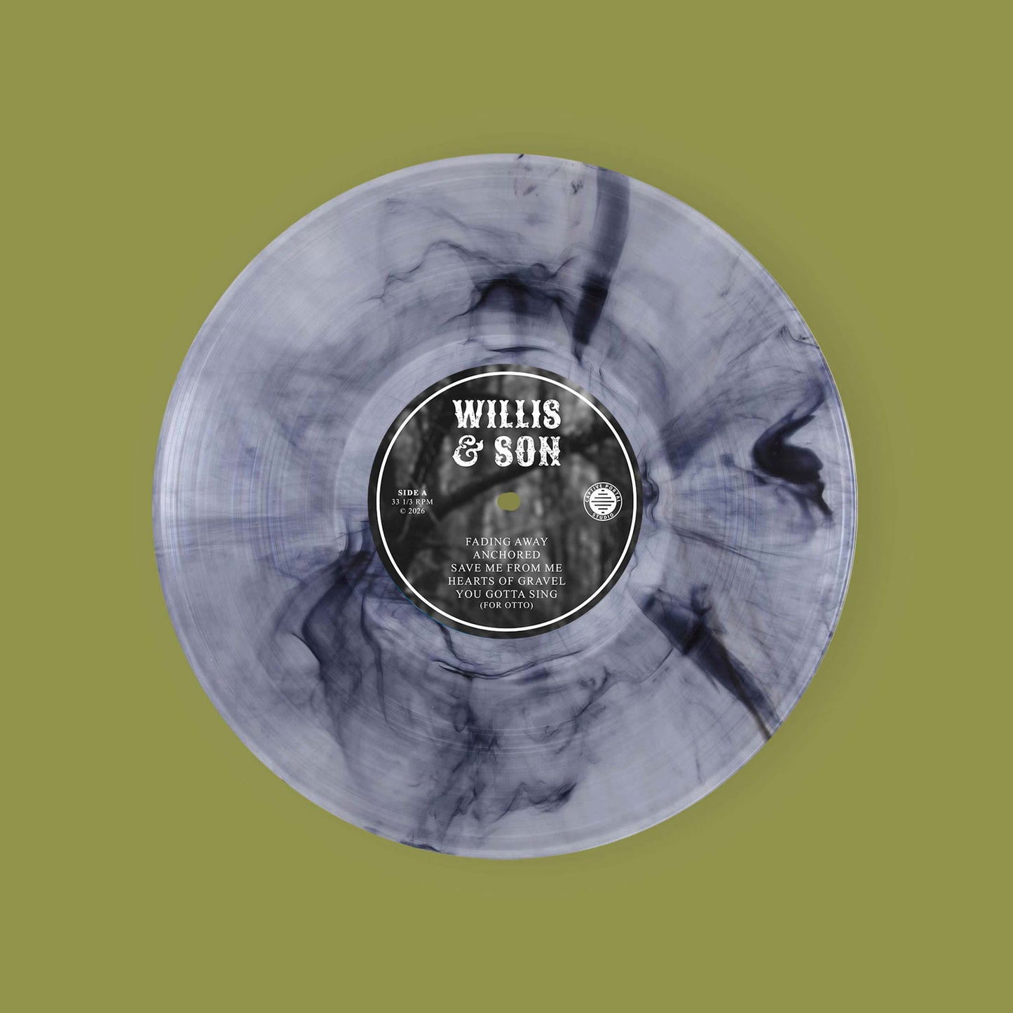Willis & Son: Self-Titled Limited Edition Clear with Black Smoke 180g Vinyl LP