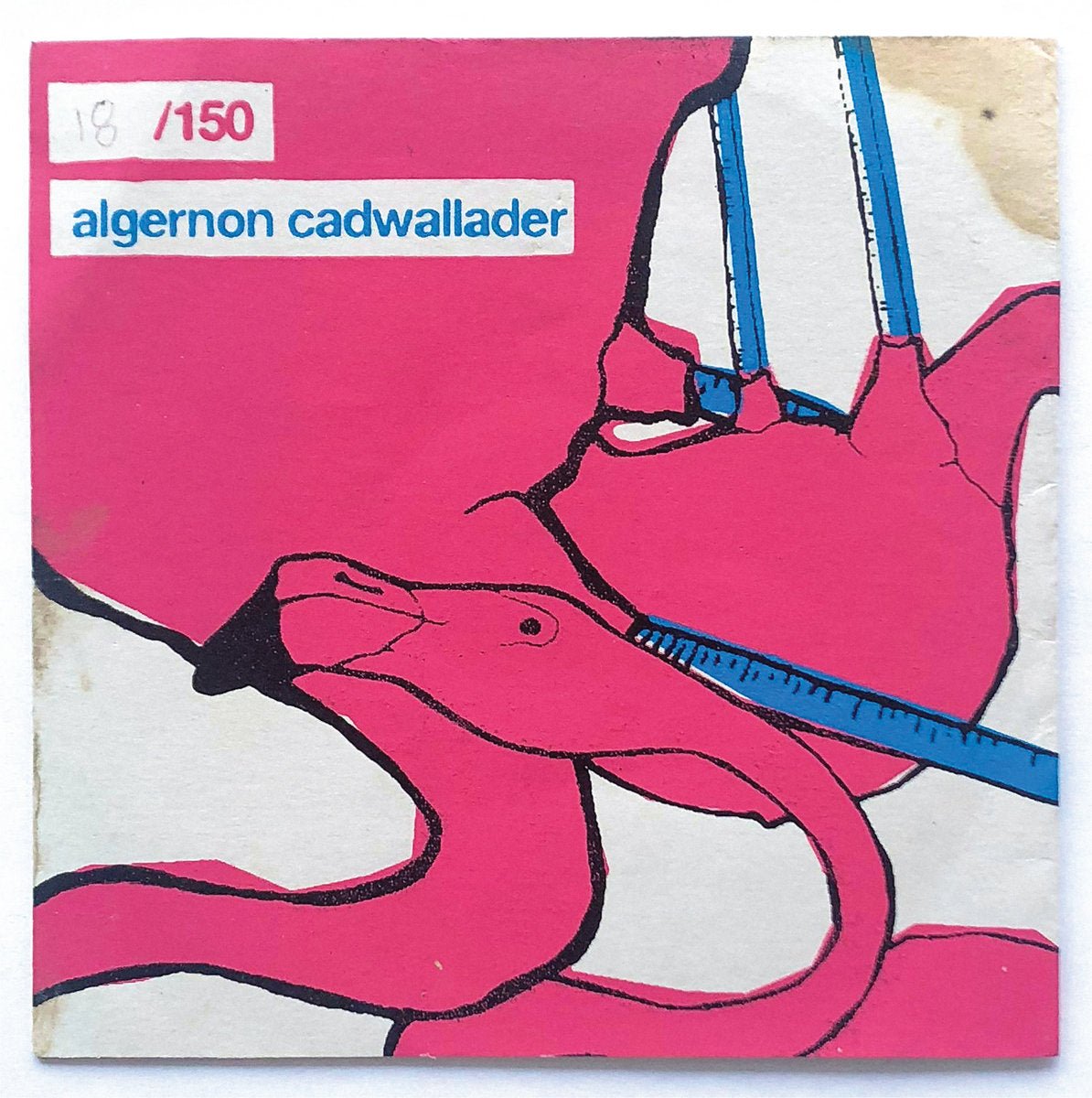 Algernon Cadwallader: Self-Titled LP: Light Blue with Dark Blue Marble Vinyl