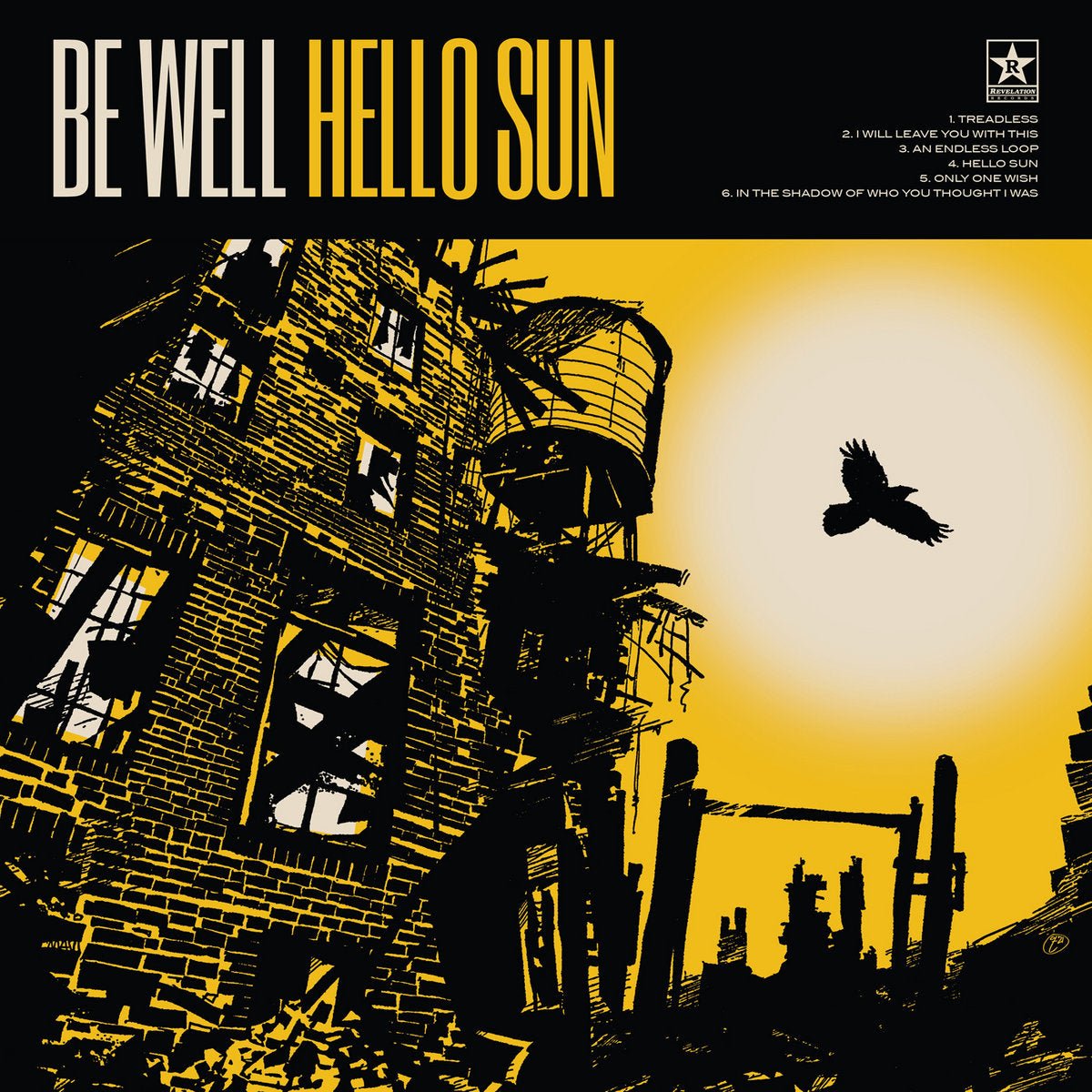 Be Well: Hello Sun: Clear Vinyl w/ Silkscreened B - Side - Steadfast Records