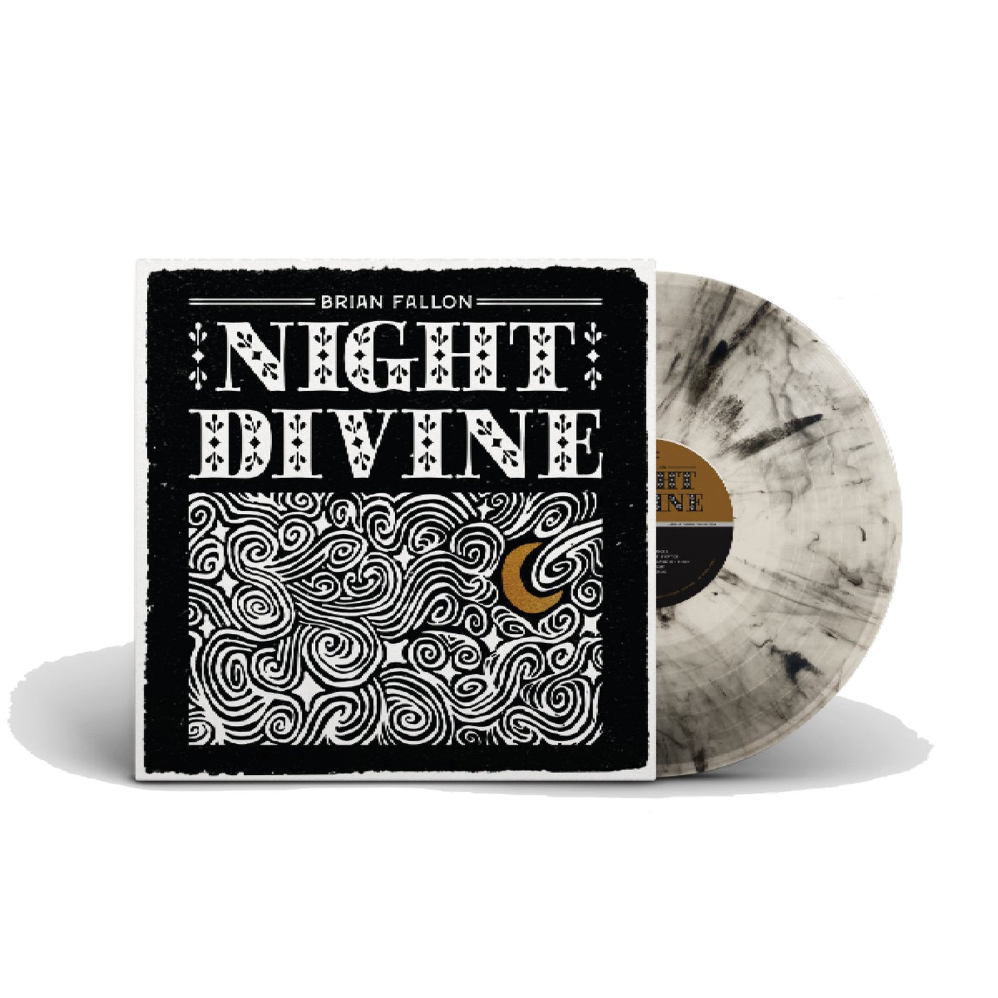 Brian Fallon: Night Divine: Natural w/Black Swirl Vinyl LP