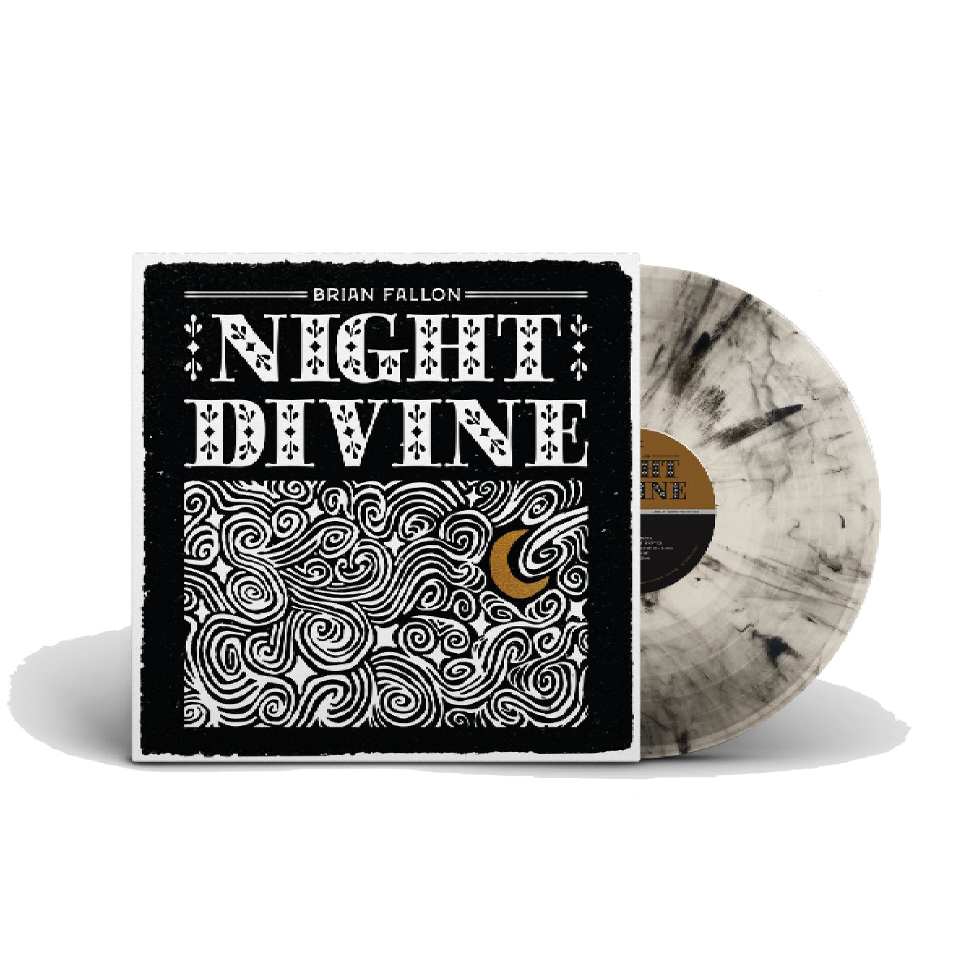 Brian Fallon: Night Divine: Natural w/Black Swirl Vinyl LP