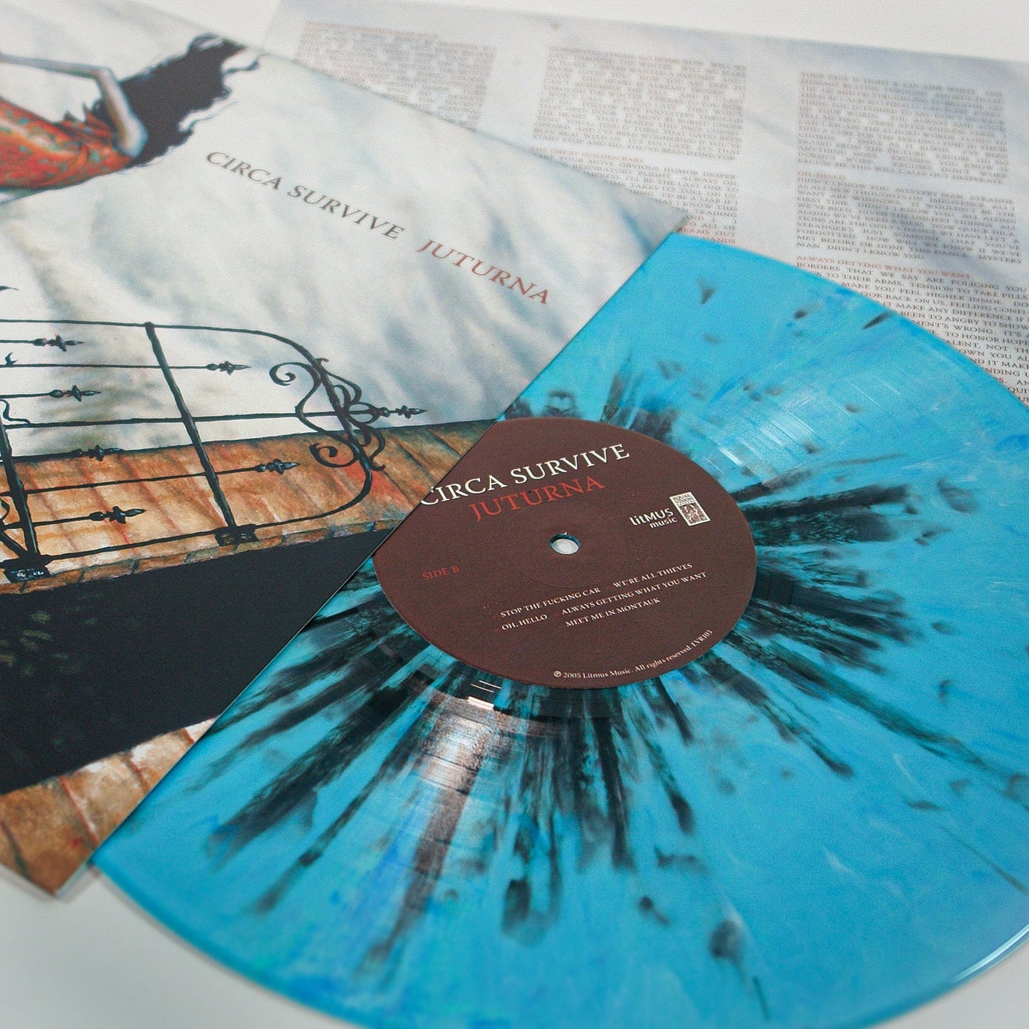 Circa Survive: Juturna: Pale Blue w/Black Splatter Vinyl LP
