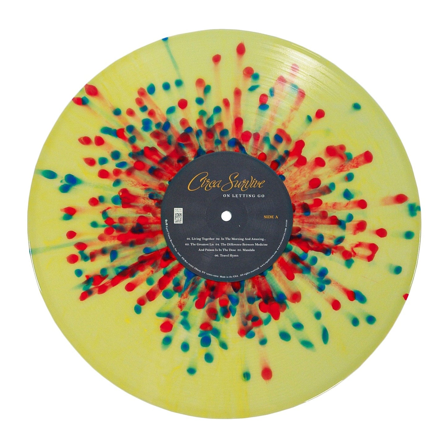 Circa Survive: On Letting Go: Custard w/Ruby & Blue Splatter Vinyl LP