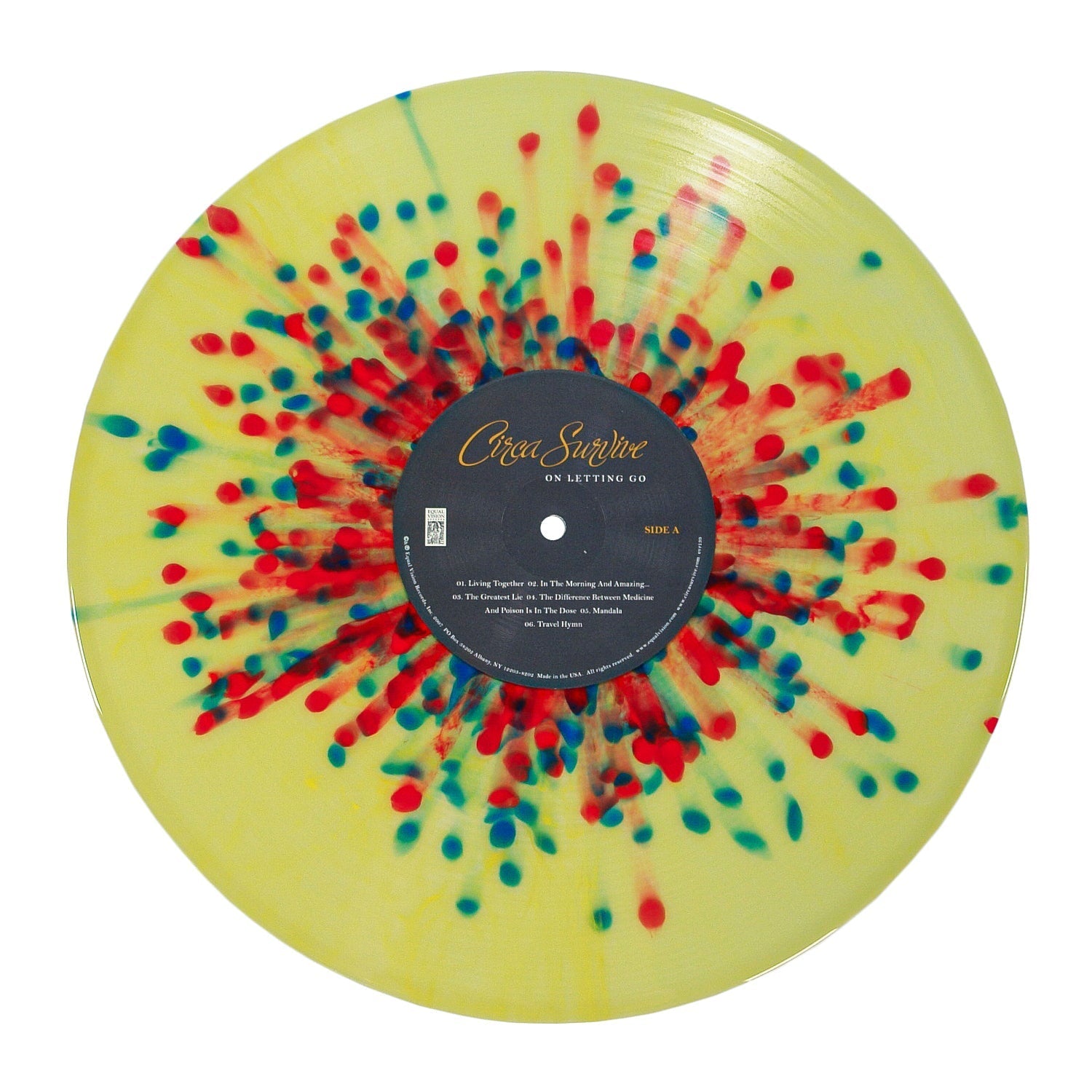 Circa Survive: On Letting Go: Custard w/Ruby & Blue Splatter Vinyl LP