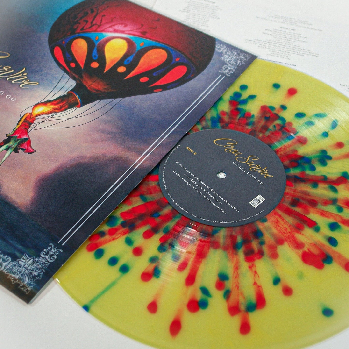 Circa Survive: On Letting Go: Custard w/Ruby & Blue Splatter Vinyl LP