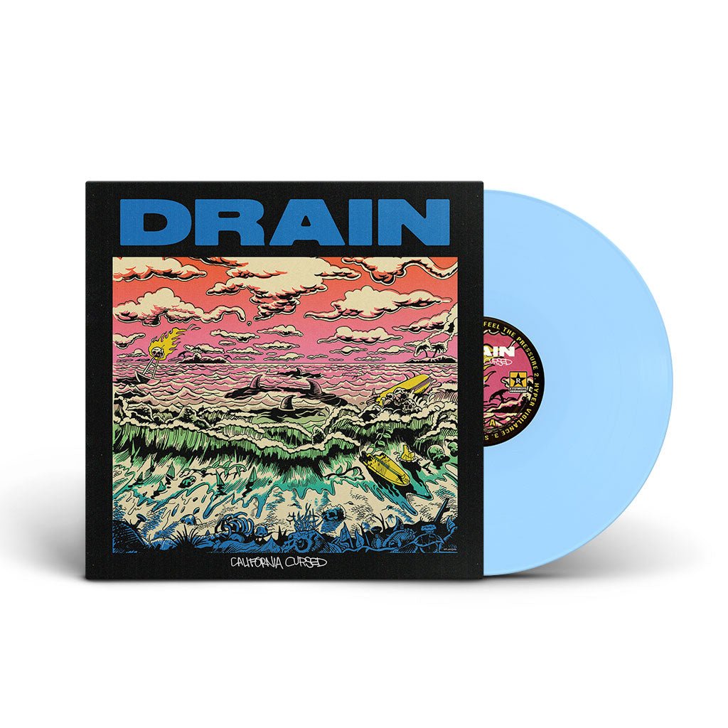 Drain: California Cursed: Baby Blue Vinyl LP - Steadfast Records