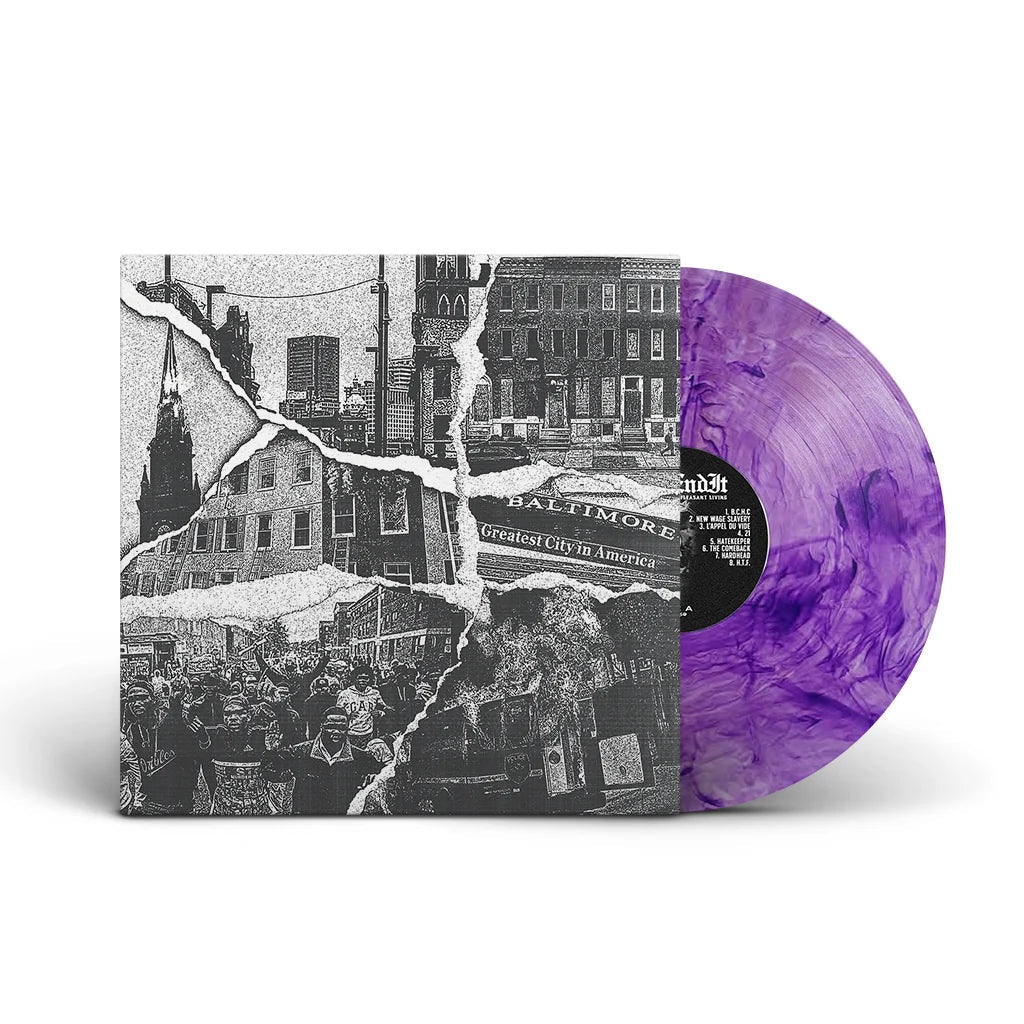 End It: Unpleasant Living: Purple Swirl Vinyl LP - Steadfast Records